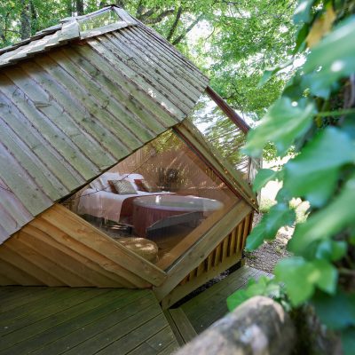 Nid en Ô Cabanes arbres spa Lot Dordogne Cabane Casse Noisette 4