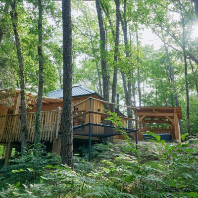 Nid en Ô Cabanes arbres spa Lot Dordogne Cabane Tchanquee 11