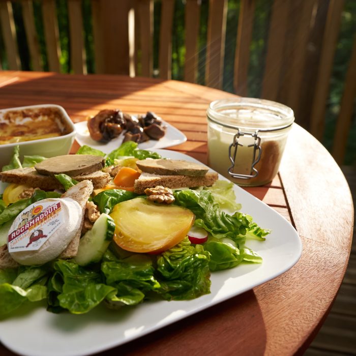 Nid en Ô Cabanes arbres spa Lot Dordogne Restauration Diner 5