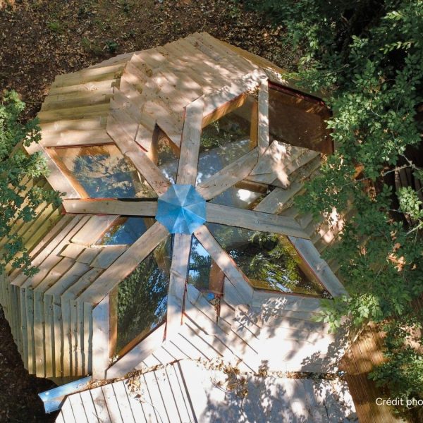Nideno cabanes dans les arbres occitanie lot perigord cabane Casse Noisette Extérieur Paysage