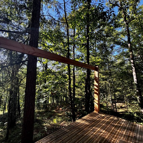 nid en o cabanes arbres lot dordogne cabane tchanquee vue